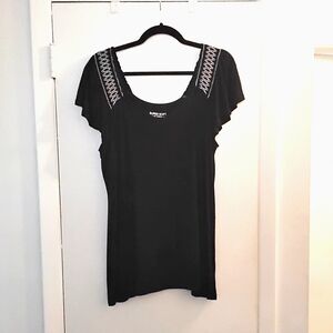 Torrid, Super Soft Slub Smocked Flutter Sleeve Top, Size 1X